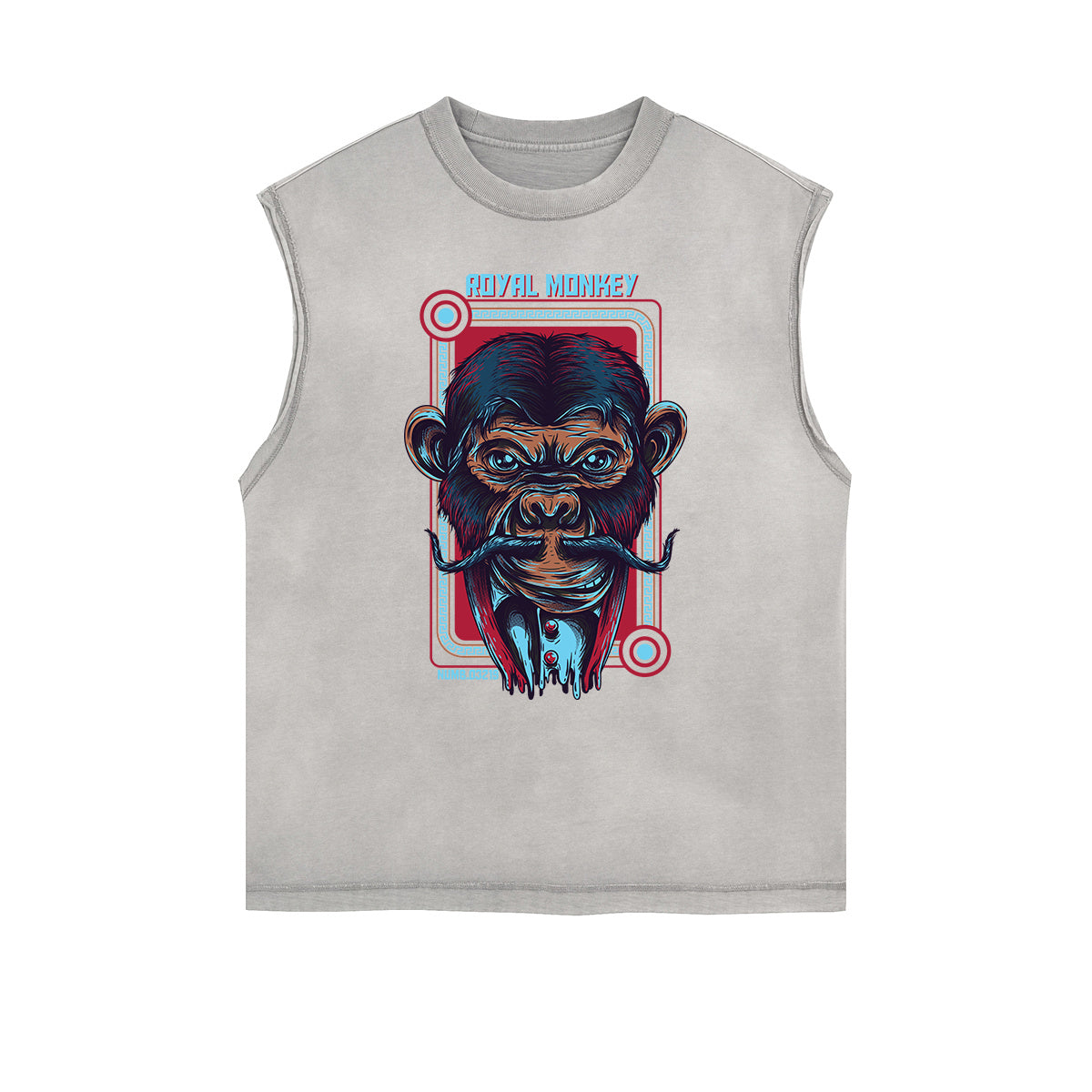 Cartoon Abstract Graphic Muscle Tank