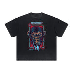 Cartoon Abstract Thick Faded Pattern Tee