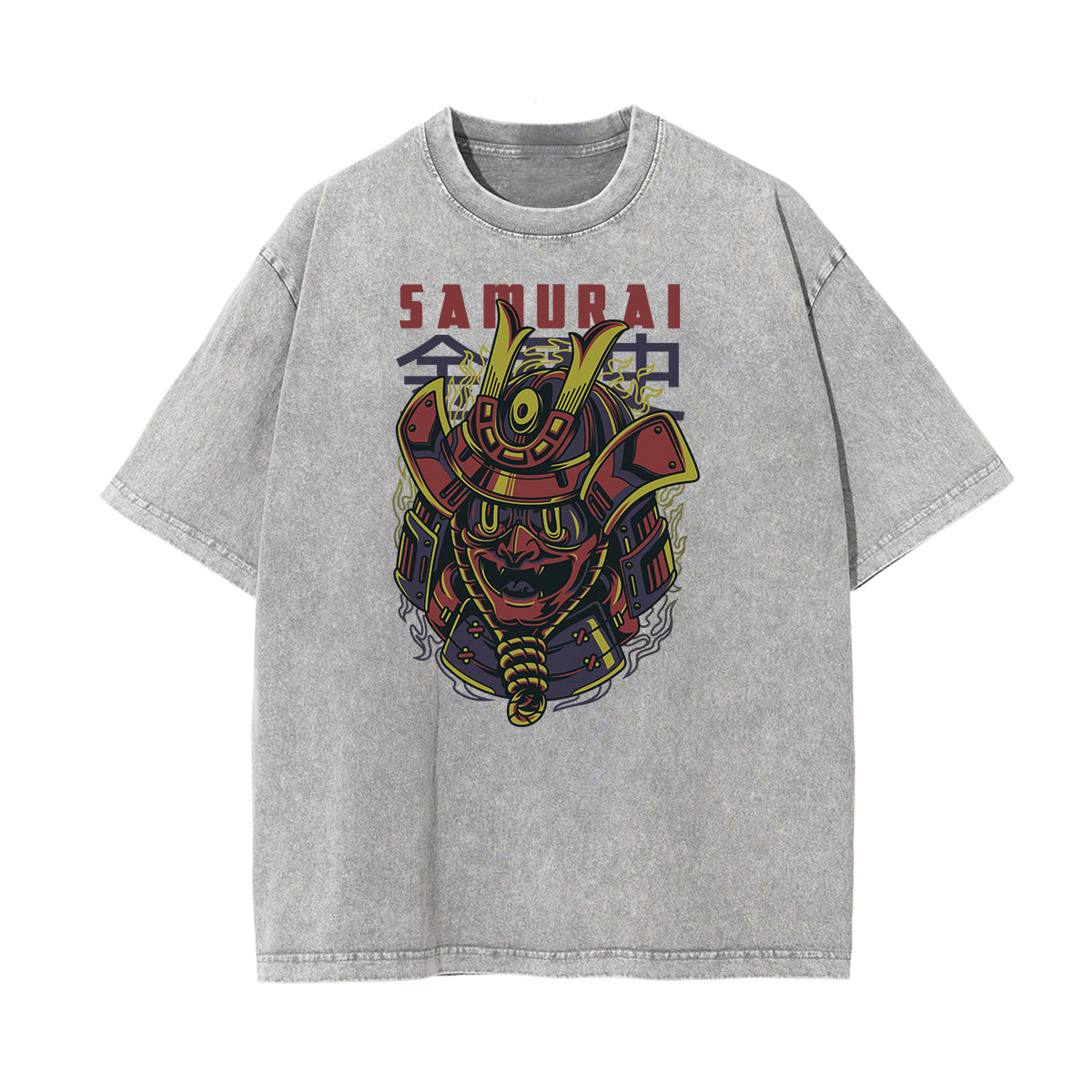 Cartoon Abstract Stone Wash Graphic Tee