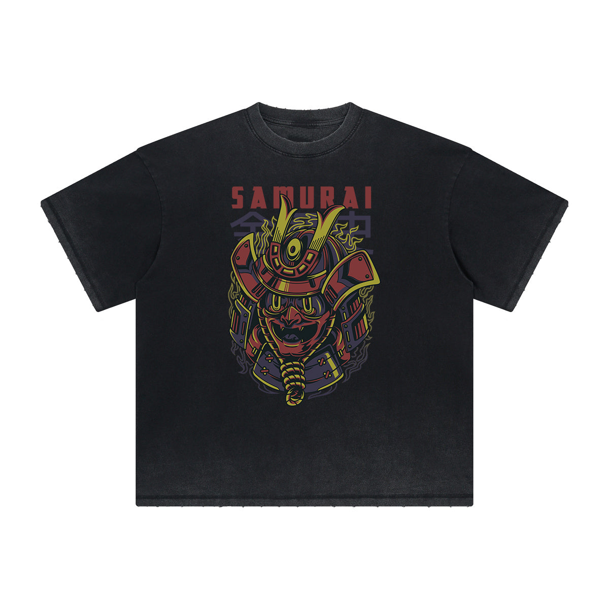 Cartoon Abstract Thick Faded Pattern Tee