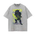 Cartoon Abstract Stone Wash Graphic Tee