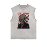 Cartoon Abstract Graphic Muscle Tank