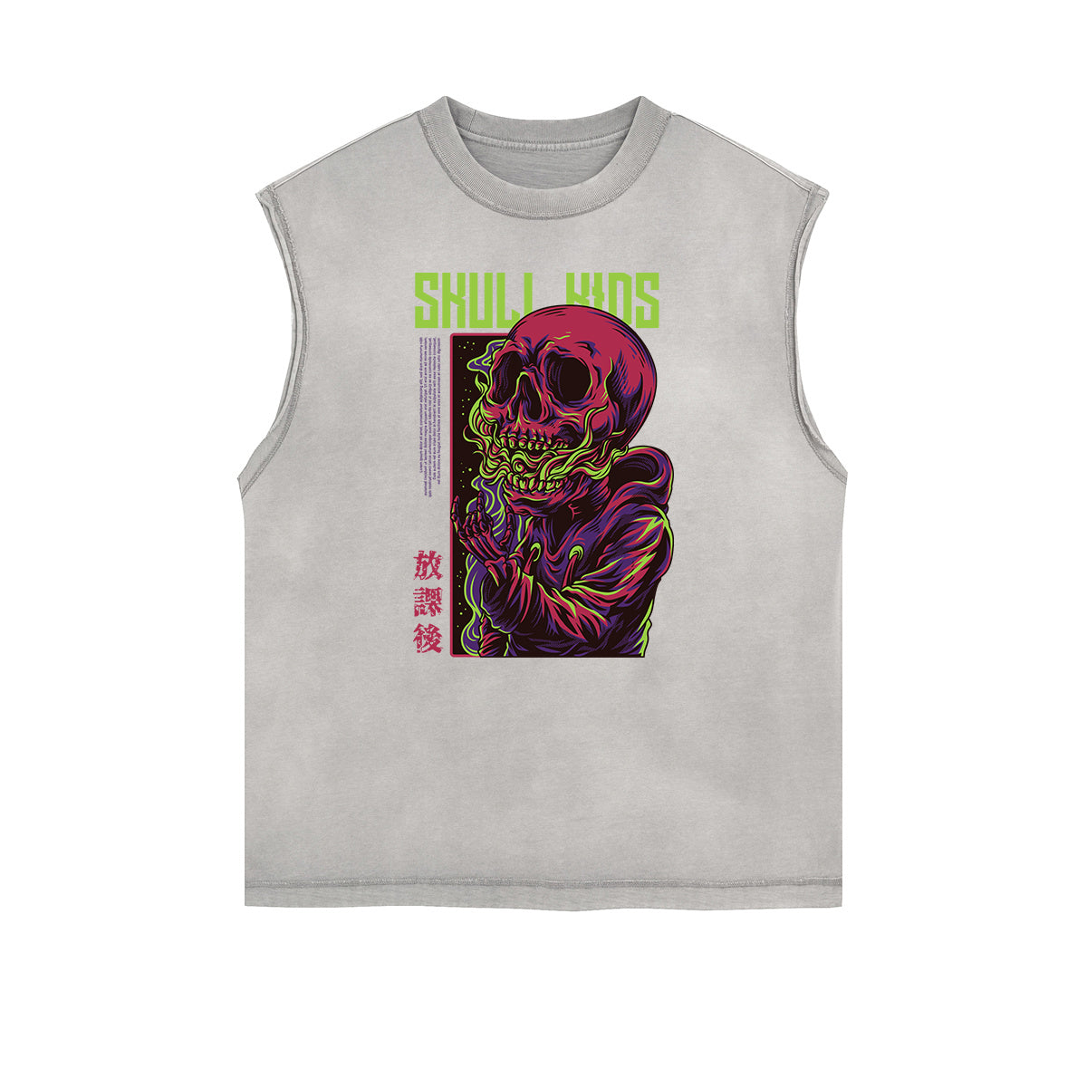 Cartoon Abstract Graphic Muscle Tank