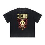 Cartoon Abstract Thick Faded Pattern Tee