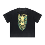 Cartoon Abstract Thick Faded Pattern Tee