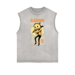 Cartoon Abstract Graphic Muscle Tank