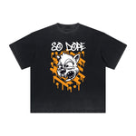 Cartoon Abstract Thick Faded Pattern Tee