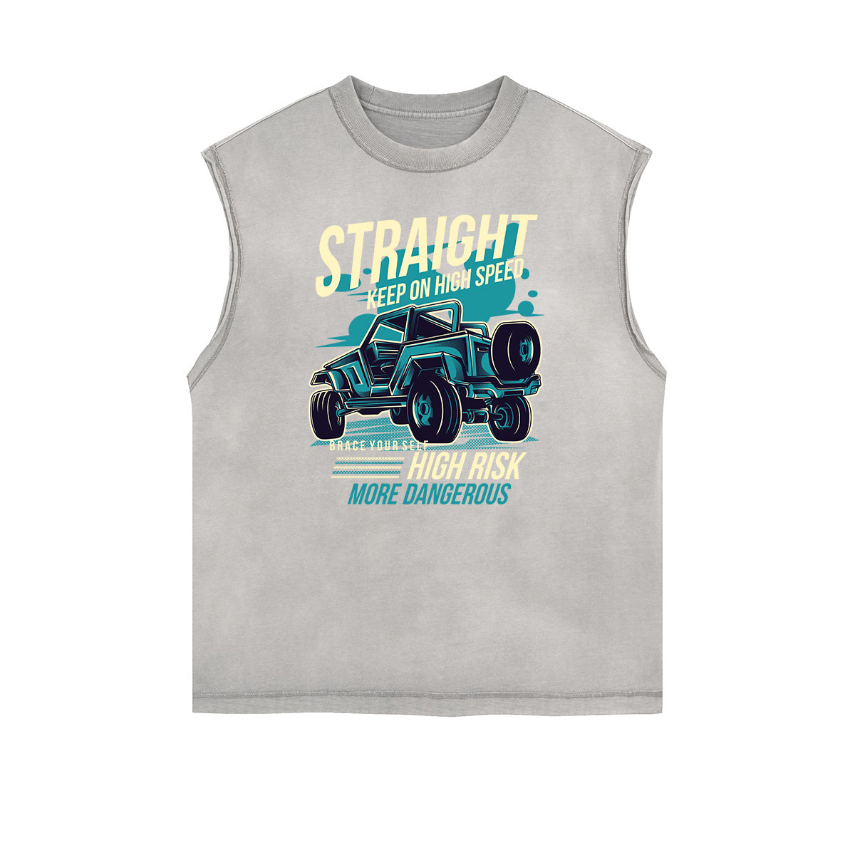 Retro Cartoon Graphic Muscle Tank