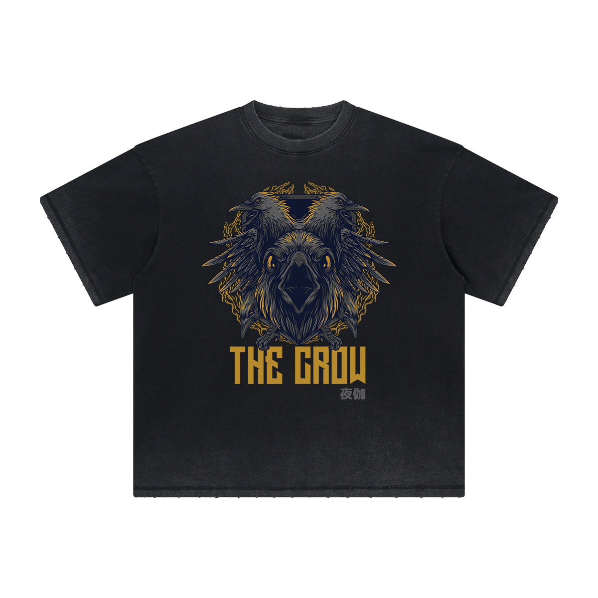 Camiseta gráfica deshilachada vintage de dibujos animados retro