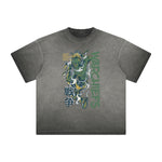 Abstract Animal Faded Thick Pattern Tee