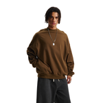 Brushed Fleece Soft Crewneck Pullover Sweatshirt