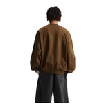 Brushed Fleece Soft Crewneck Pullover Sweatshirt