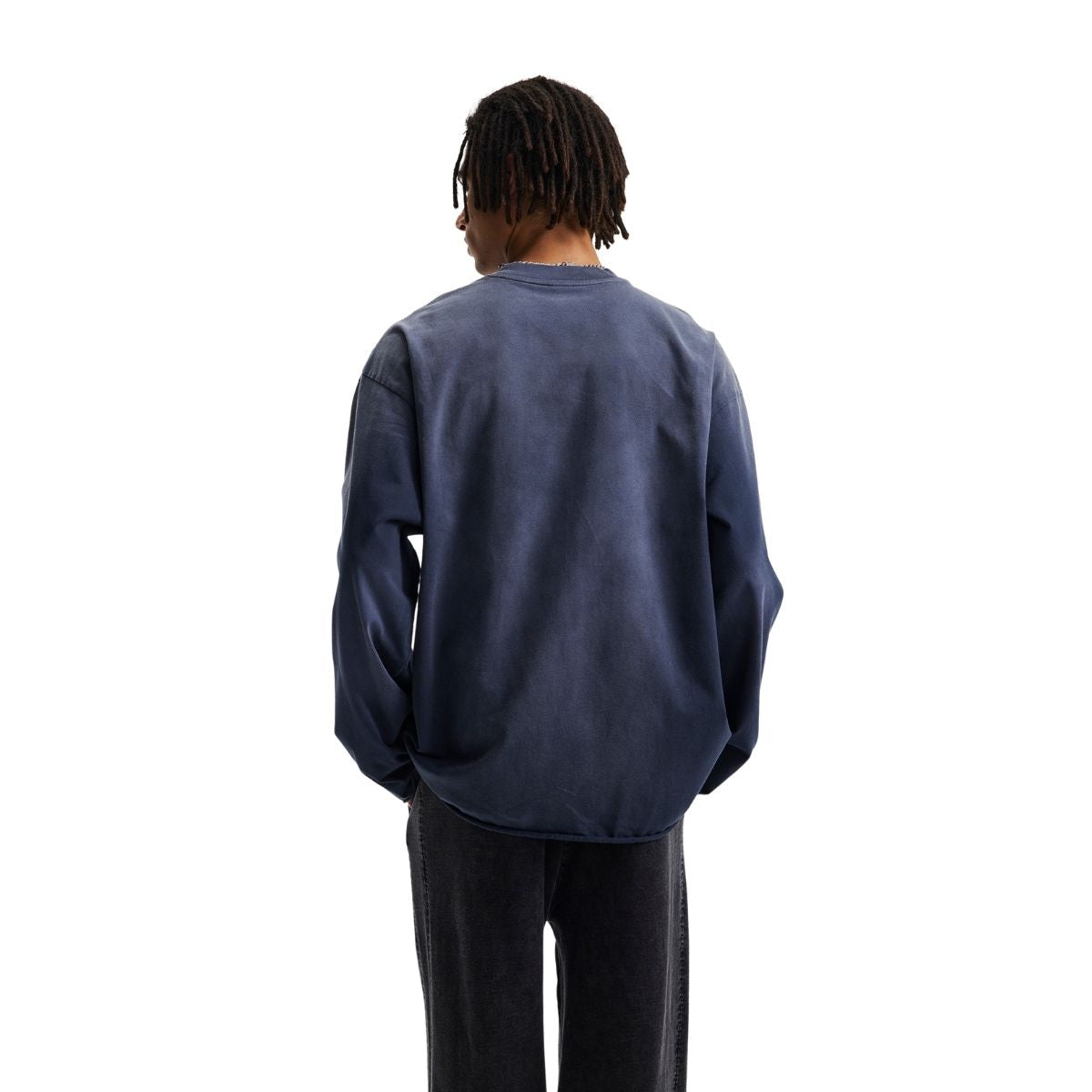 Destroyed Wash Long Sleeve Shirt