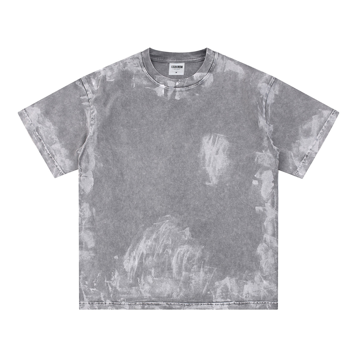 INNBLAC Loose Fit Washed Painted T Shirt 7.5oz Gray