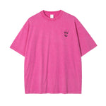 Stone Wash Line Art Flowers Graphic Tee
