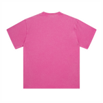 Camiseta lavada de corte holgado y peso pesado de 8.25 oz