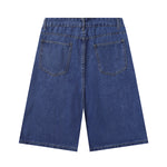 Cartoon Flower Print Denim Summer Streetwear Shorts