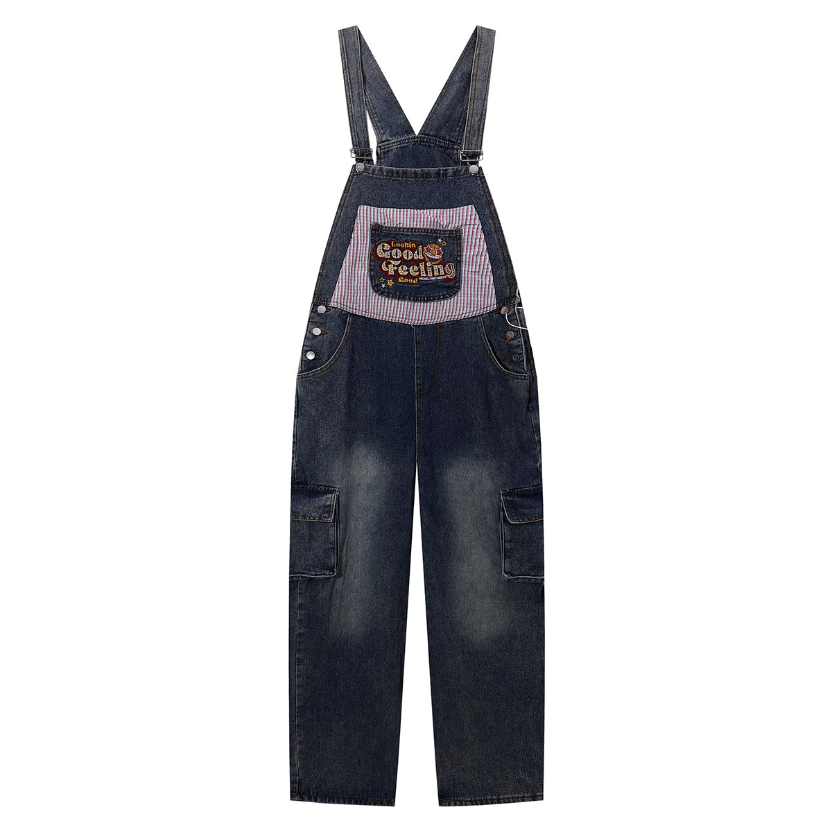 Pantalones vaqueros holgados con estampado de serpiente