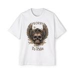 Born To Ride Skull Graphic Tee-INNBLAC Fashion Apparel