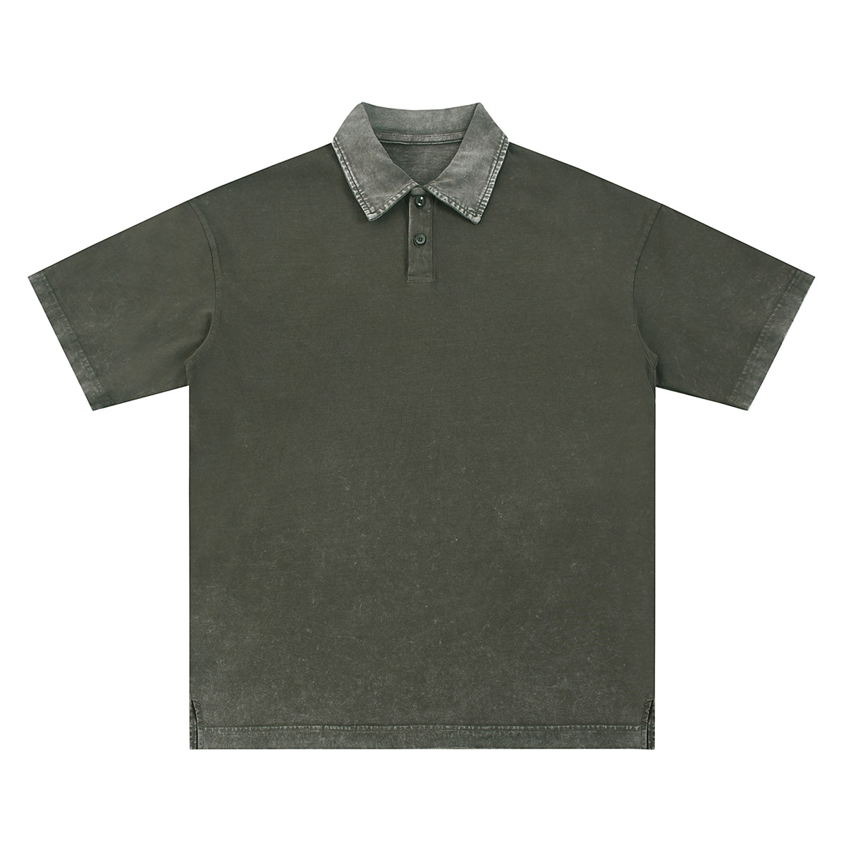 Polo teñido inverso de peso pesado de 9,6 oz