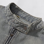 Shorts vaqueros con mariposas bordadas y adornados con perlas