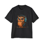 Owl With Headphones Vintage Graphic Tee-INNBLAC Fashion Apparel