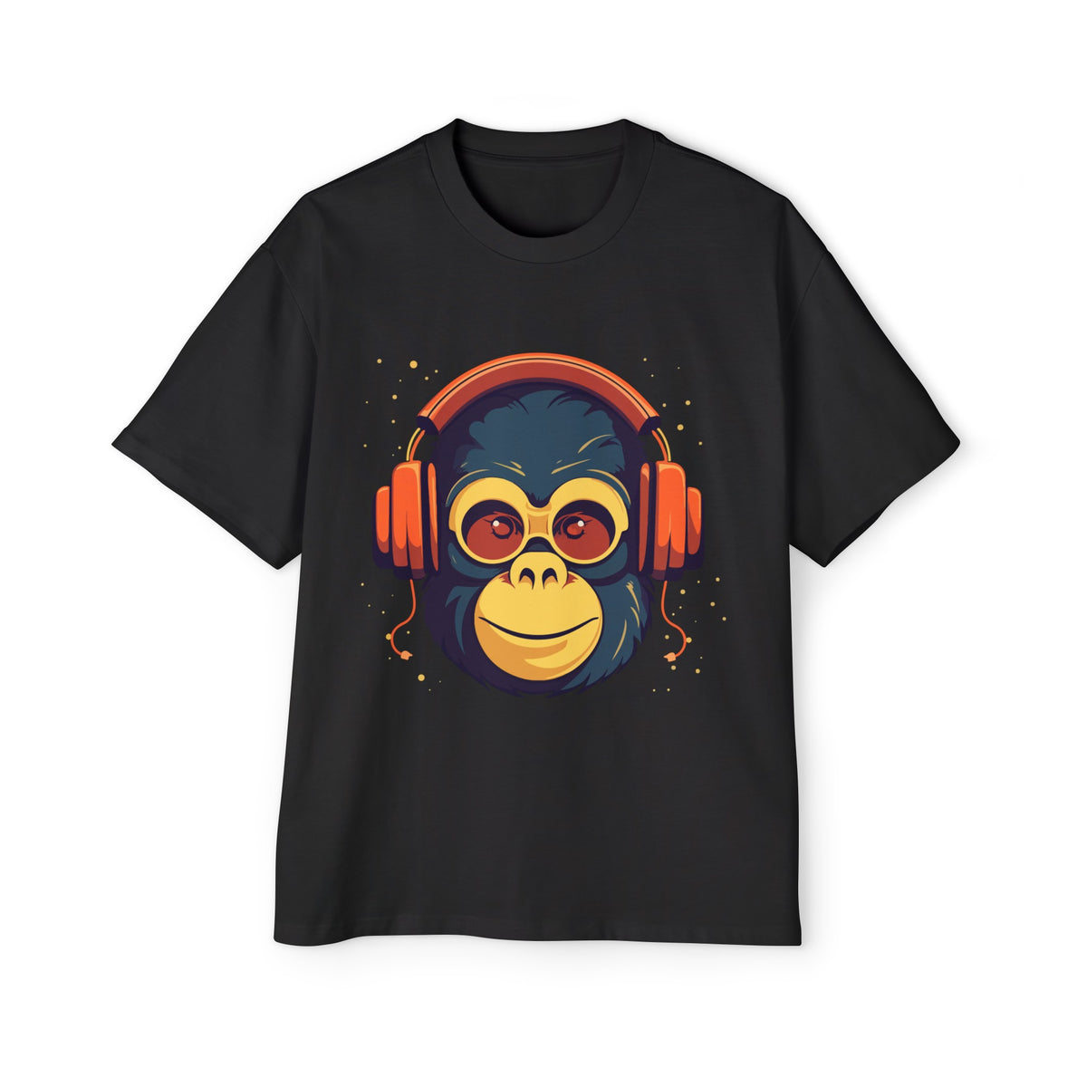 Monkey Music Lover Vintage Graphic Tee-INNBLAC Fashion Apparel