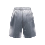 Splatter Dye Washed Distressed Air Mamba Shorts