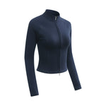 Double-Slider Zipper Fleece Cropped Sweatshirt