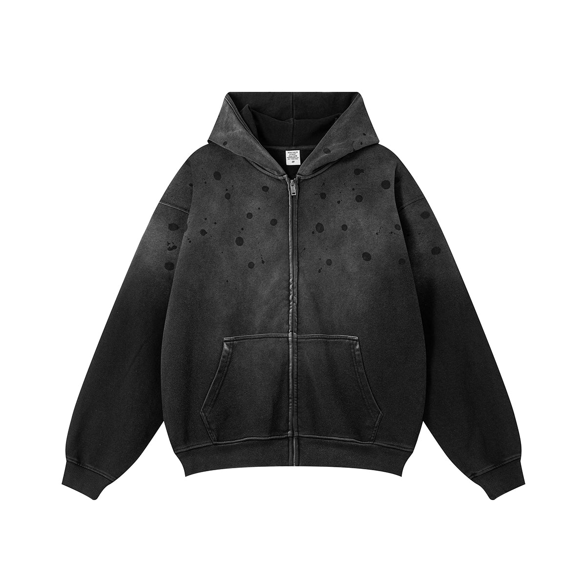 Sudadera holgada lavada y pintada
