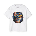 Cat Total Solar Eclipse Glasses Graphic Tee-INNBLAC Fashion Apparel