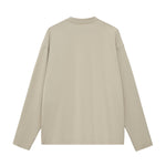 Solid Long-Sleeve Cotton T-Shirt 270gsm