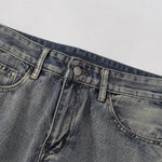 Distressed Patched Star Detail Jeans
