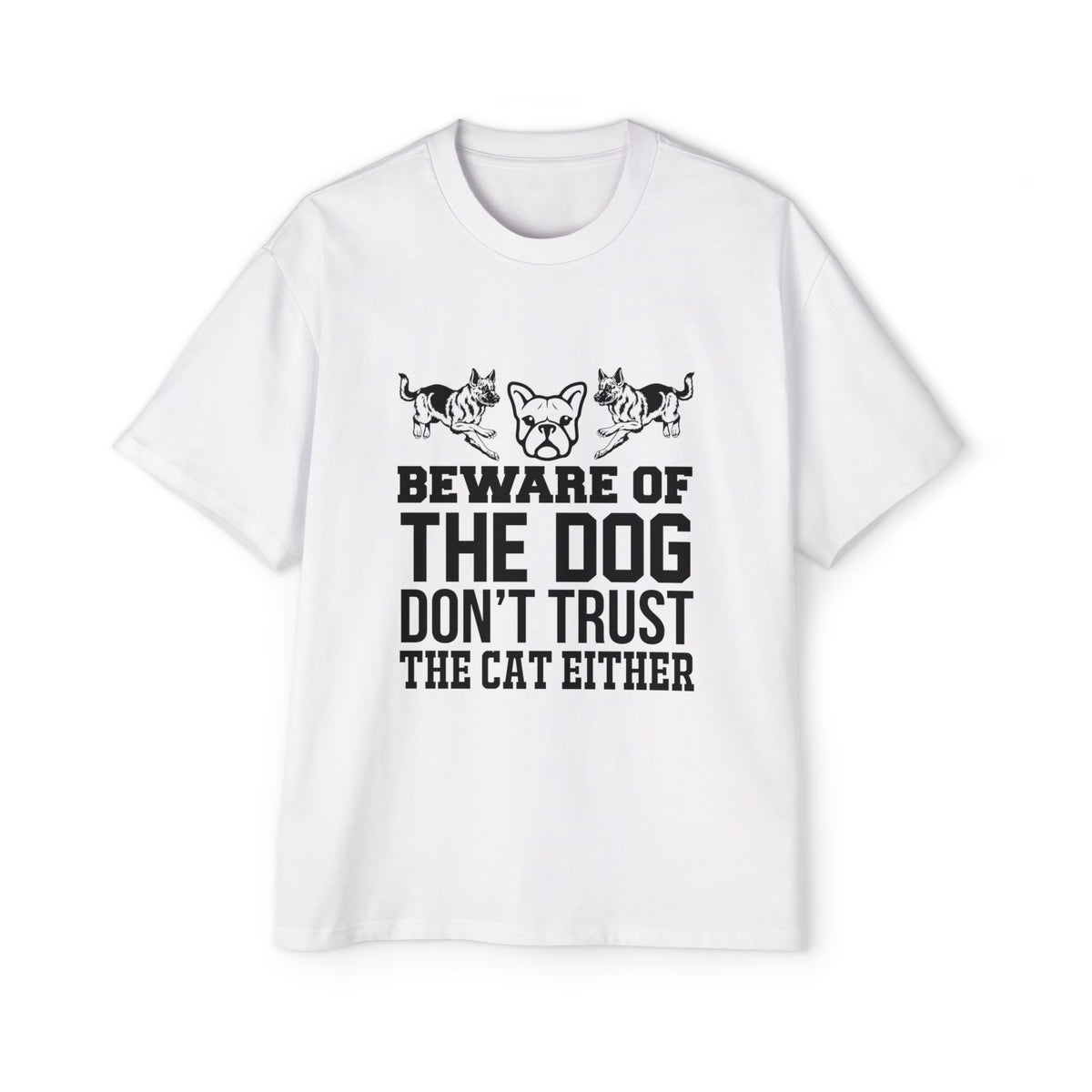 Dogs & Quote Graphic Tee-INNBLAC Fashion Apparel
