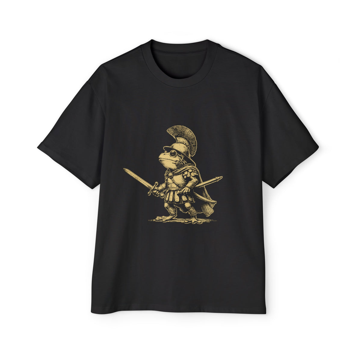 Roman Soldier Frog Retro Graphic Tee-INNBLAC Fashion Apparel
