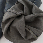 Spider & Web Print Denim Bermuda Shorts