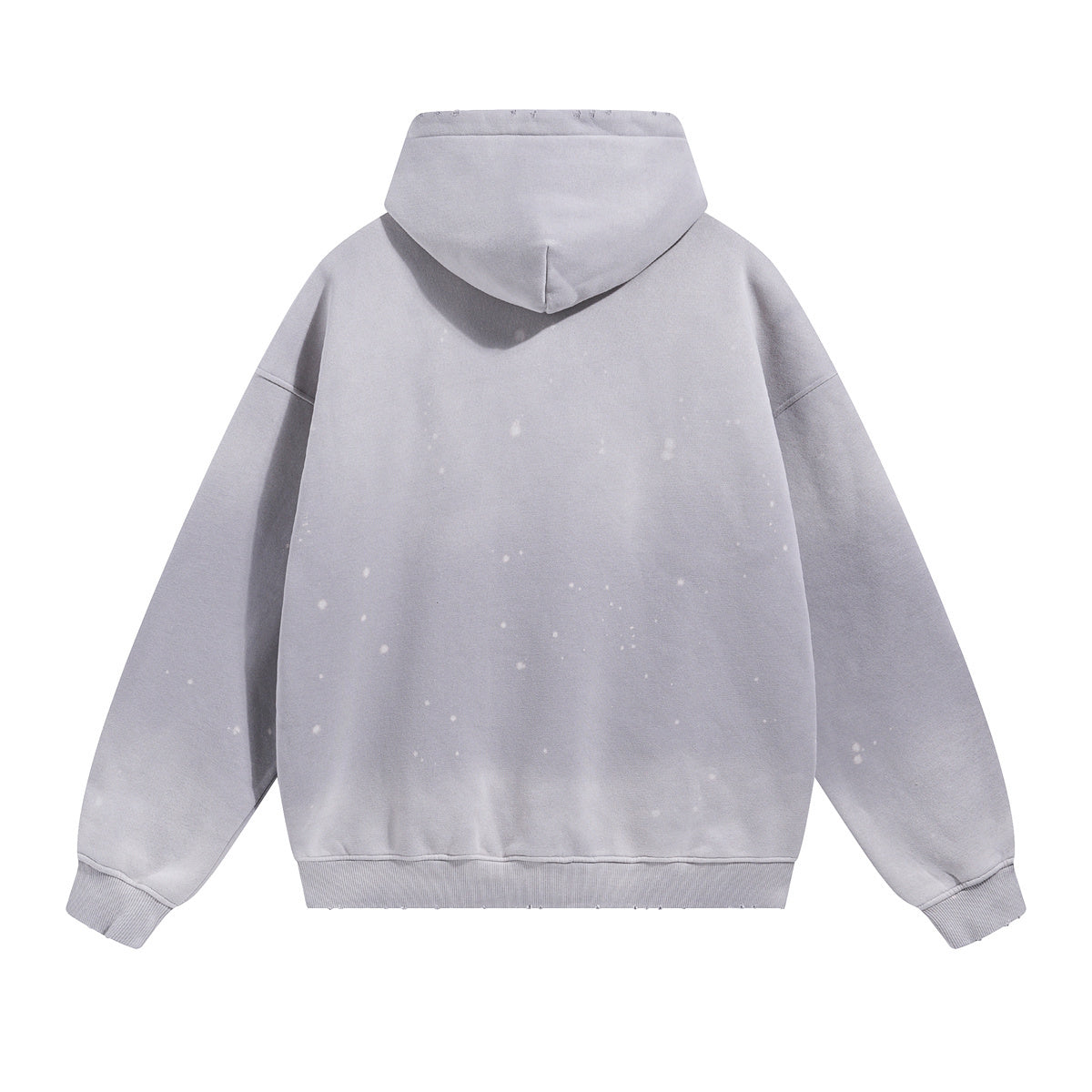 Destroyed Oversized Acid Wash Bleach Splatter Hoodie