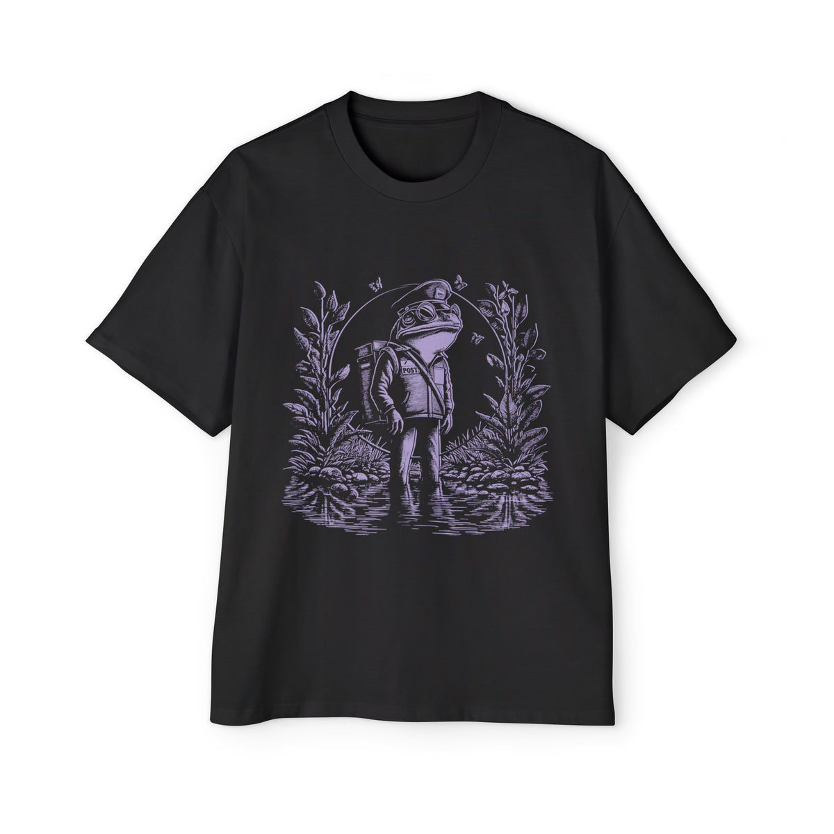Vintage 90s Tattoo Frog Mail Graphic Tee-INNBLAC Fashion Apparel