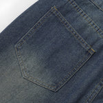 Bermudas vaqueras rasgadas con parches de camuflaje