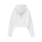 Solid Kangaroo Pocket Crop Hoodie
