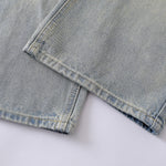 Wrinkle Wash Loose Straight Jeans
