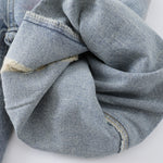 Tie-Dyed Raw Hem Ripped Bermuda Shorts