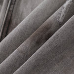 Baggy Fit Distressed Grey Ripped Jeans