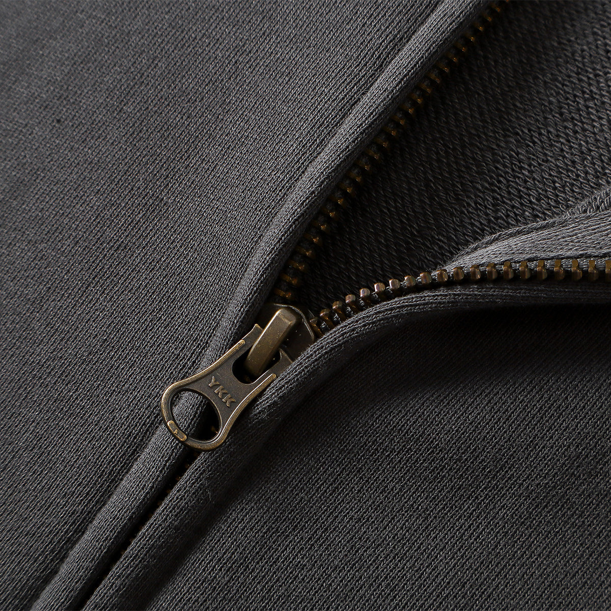 Distressed Vintage Wash Zip Up Hoodie