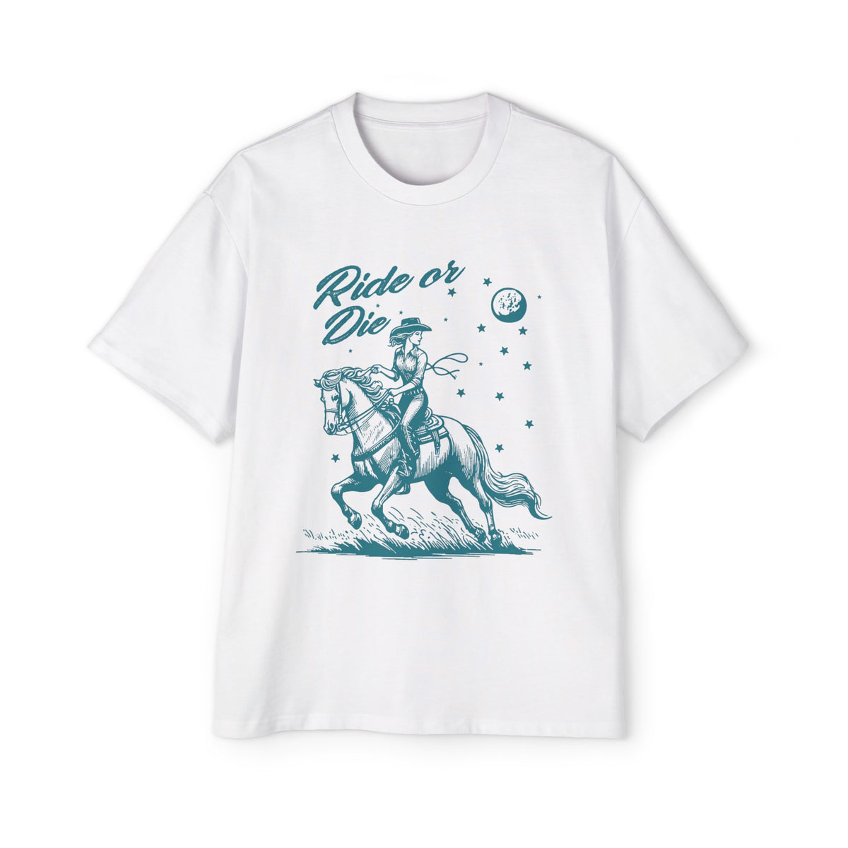 Western Cowgirl Ride Or Die Graphic Tee-INNBLAC Fashion Apparel