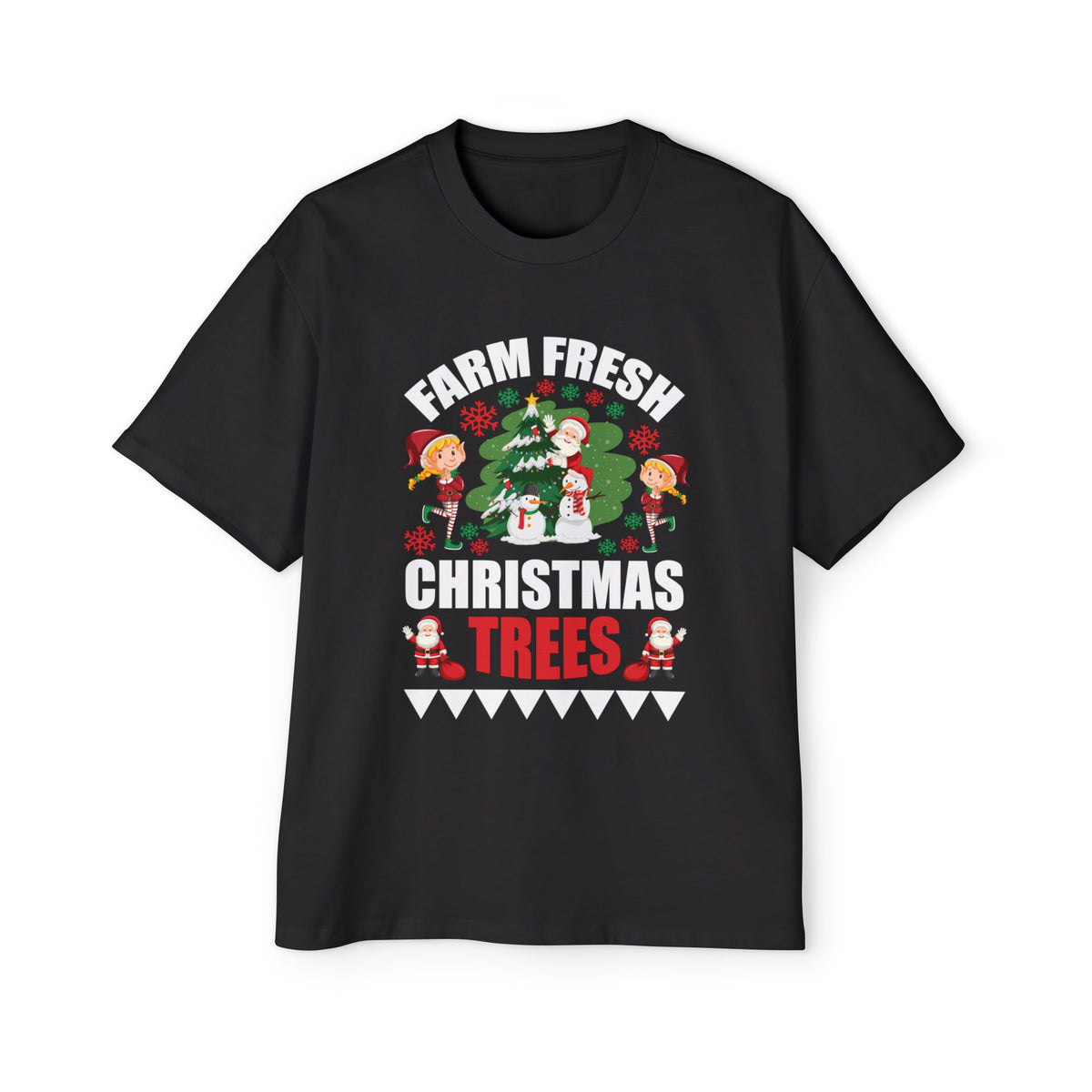 Farm Fresh Christmas Trees Graphic Tee-INNBLAC Fashion Apparel