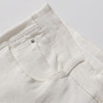 Snap Detail Slight Flared Hem Cargo Pants