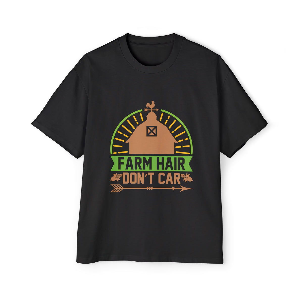 Farm Hair Don't Car Graphic Tee-INNBLAC Fashion Apparel