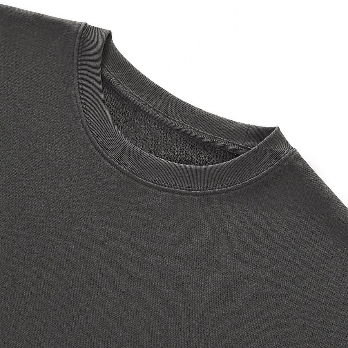 Boxy Cropped Raw Edge T-Shirt