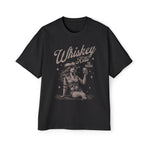 Whiskey Kills The Boredom Cowgirl Graphic Tee-INNBLAC Fashion Apparel